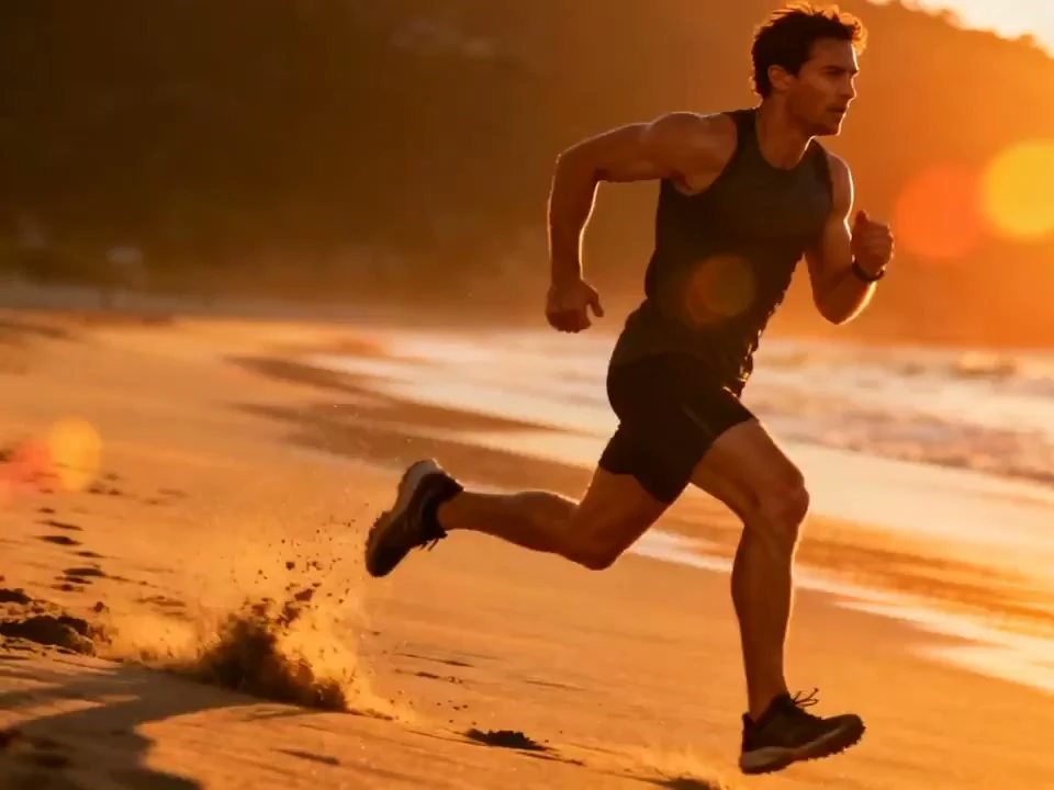 Sunset Sprint on the Beach